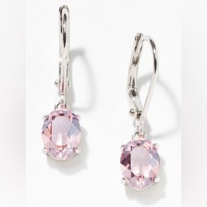 Touchstone Crystal by Swarovski Paint the town light rose crystal earrings